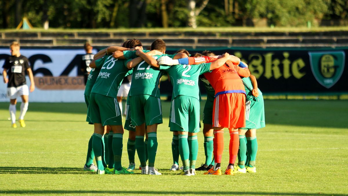 WP SportoweFakty / Krzysztof Porębski  / Na zdjęciu: piłkarze GKS-u Katowice