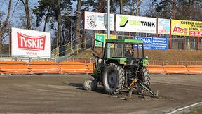 Przedsezonowe przygotowania na stadionie GKM-u