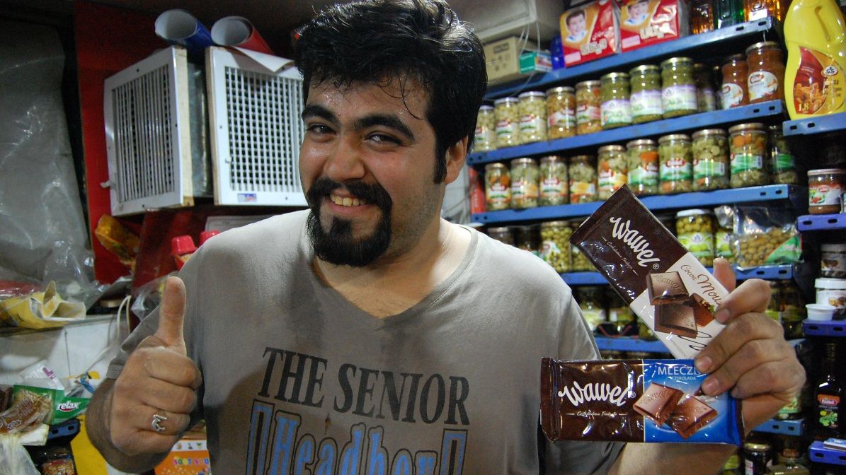 Słodycze krakowskiej firmy Wawel można dziś znaleźć w lokalnych irańskich sklepach.