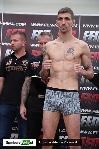 Pavel Svoboda na ważeniu przed galą FEN 4