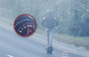 Prawie 100 km/h na hulajnodze. Kierowca pokazał nagranie