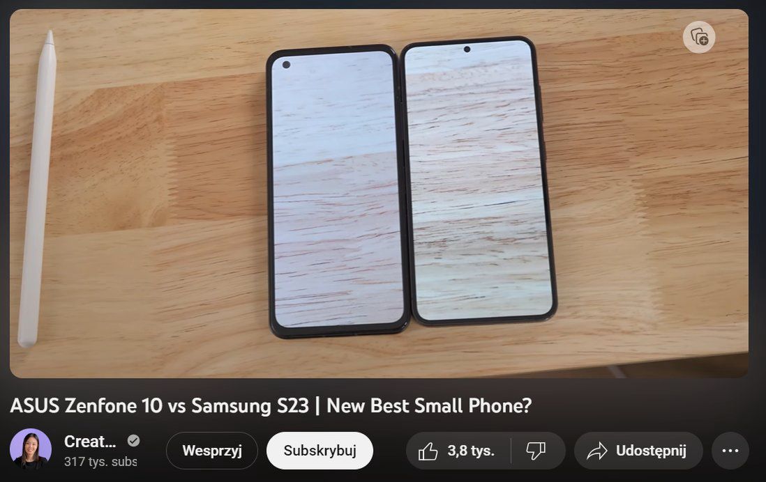 ASUS Zenfone 10 i Samsung Galaxy S23