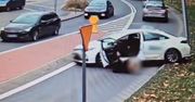 Zielona Góra: Taksówka bez kierowcy wjechała na ruchliwą ulicę