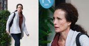 Andie MacDowell bez makijażu i botoksu biega po Hollywood (FOTO)