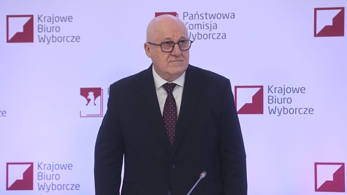 Przewodniczący PKW sędzia Sylwester Marciniak