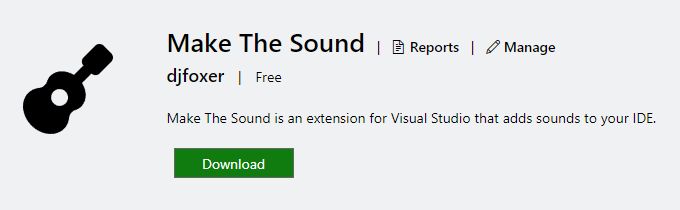 Make The Sound - muzyczna wtyczka do Visual Studio