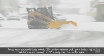 Burze śnieżne na północy USA