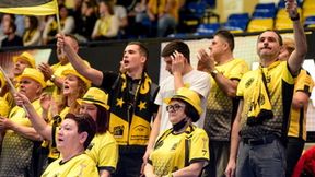 Kibice na trybunach podczas meczu PGE Skra Bełchatów - Cuprum Lubin (galeria)