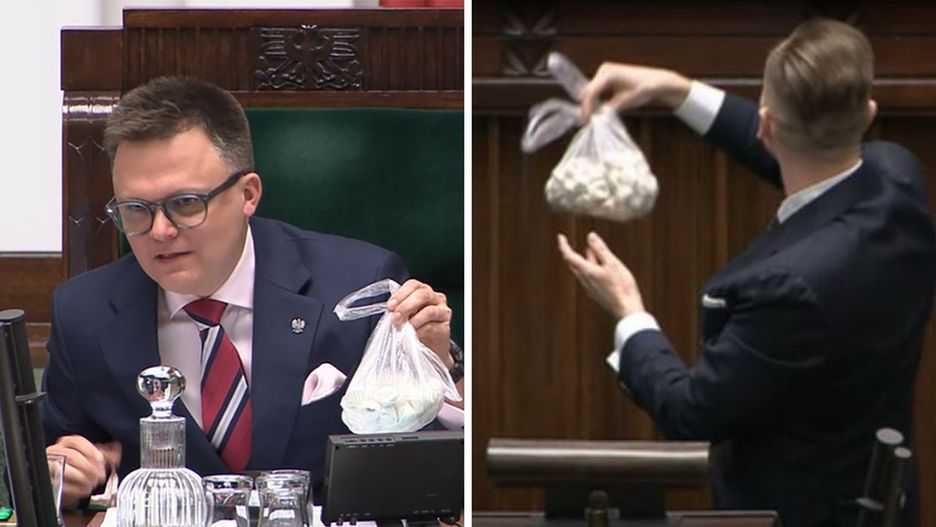 Zaskakujący prezent dla Hołowni. Berkowicz przyniósł uszka