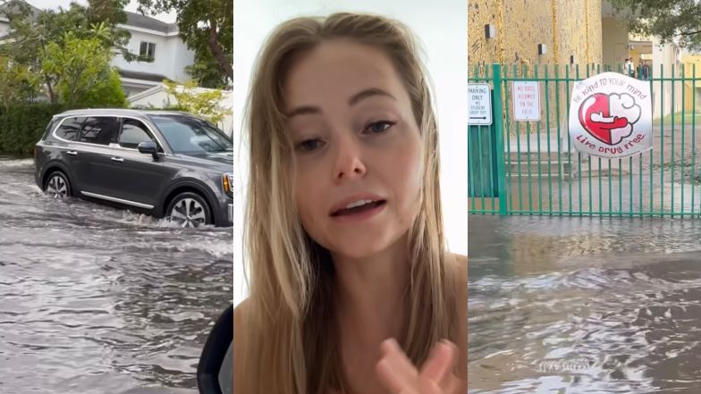 Agata Rubik relacjonuje powódź w Miami