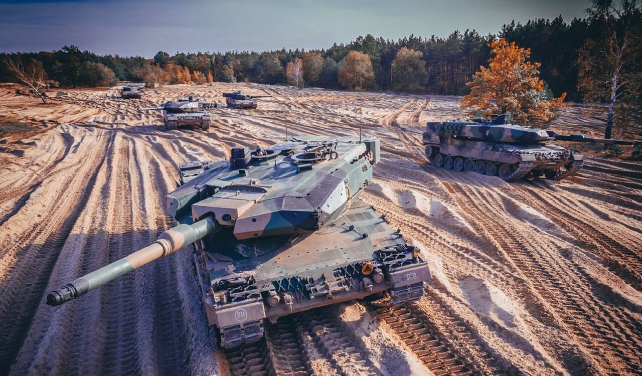 Czołgi Leopard 2PL wzięły udział w ćwiczeniach