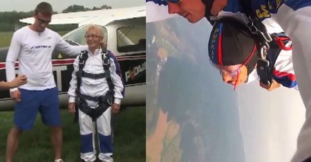 72-latka skoczyła ze spadochronem... z okazji 50. rocznicy ślubu!