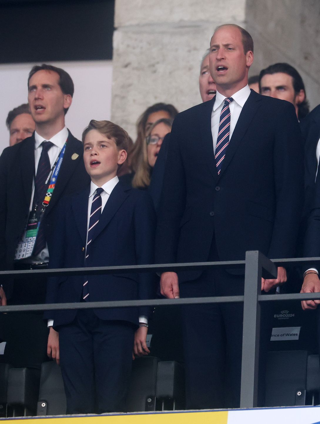 Książę William i książę George kibicują Anglikom w finale Euro 2024