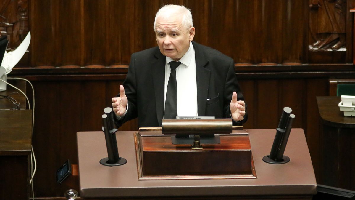 Prezes PiS Jarosław Kaczyński