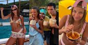 Julia Wieniawa w bikini SWAWOLI na łódce z "kochankiem szwedzkiego księcia" (ZDJĘCIA)