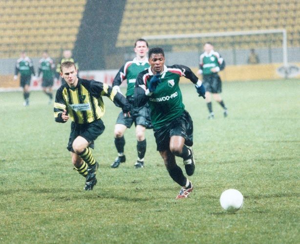 Kenneth Zeigbo w barwach Legii / fot. Jacek Koziol/Agencja Przeglad Sportowy