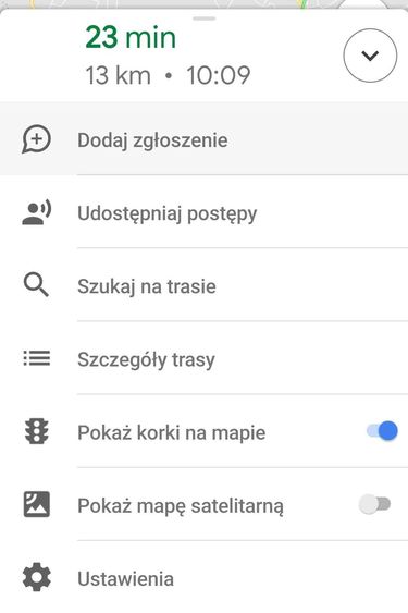 Nowe zgłoszenie można dodać tylko w czasie nawigowania.