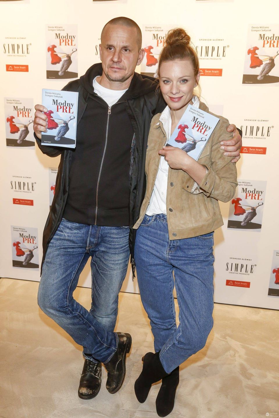 Magdalena Boczarska i Bartłomiej Topa - premiera książki Modny PRL