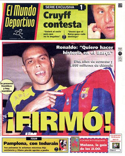 Ronaldo kosztował Barcę majątek