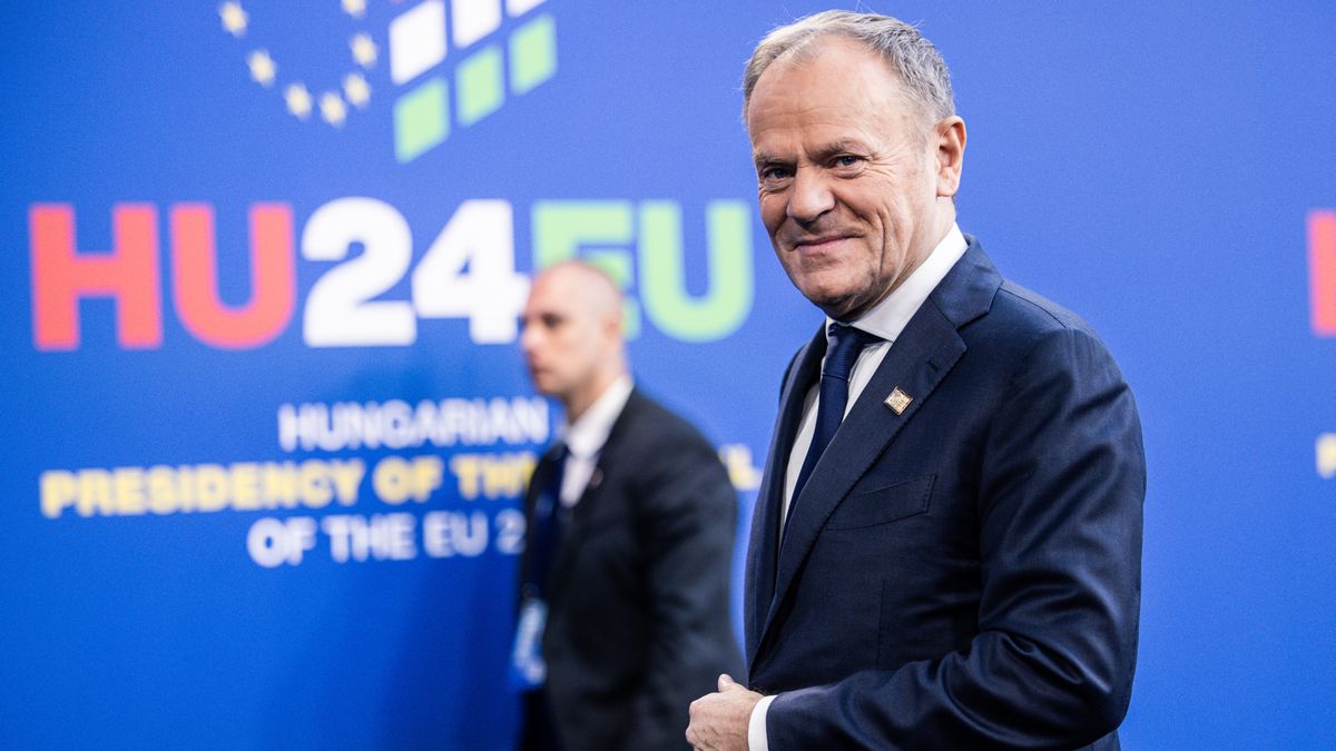 Donald Tusk na spotkaniu w Budapeszcie