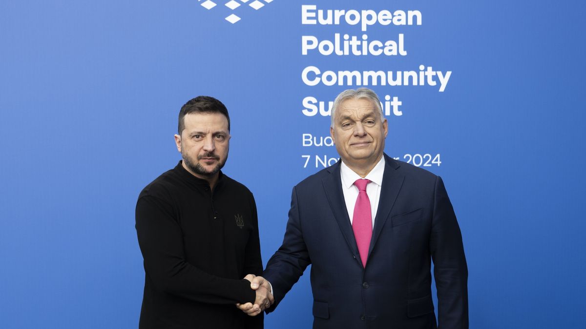 Wołodymyr Zełenski i Viktor Orban