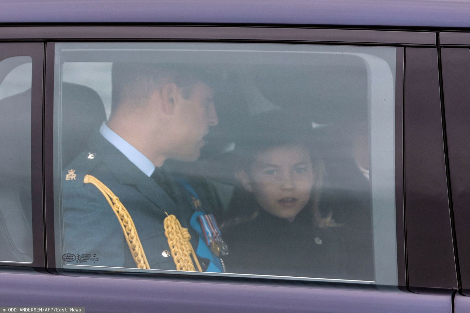 Książę William, księżniczka Charlotte- Pogrzeb królowej Elżbiety II
