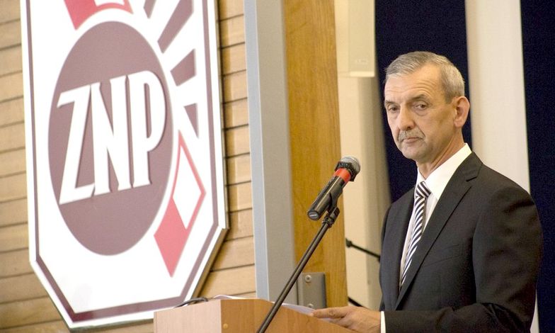 Na zdjęciu prezes ZNP Sławomir Broniarz