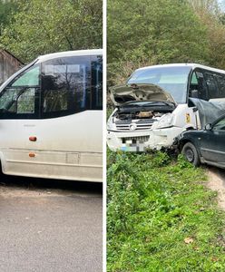 Wypadek szkolnego busa w Linowie. Czworo dzieci i opiekunka w szpitalu