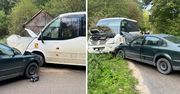 Wypadek szkolnego busa w Linowie. Czworo dzieci i opiekunka w szpitalu