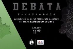 Sport w Warszawie. Debata kandydatów na prezydenta na stadionie Legii