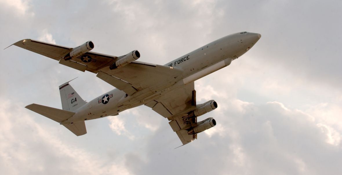 Amerykański samolot rozpoznawczy Northrop Grumman E-8 Joint STARS 