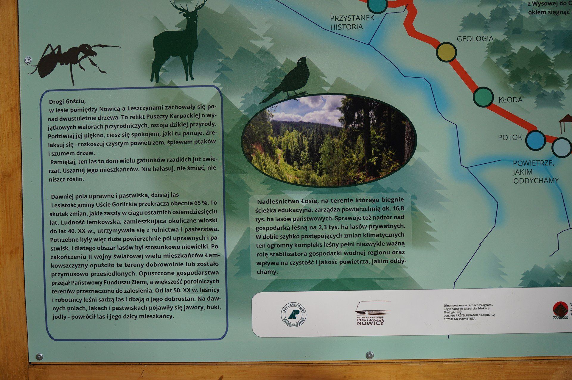 Ścieżka edukacyjna z Nowicy do Leszczyn