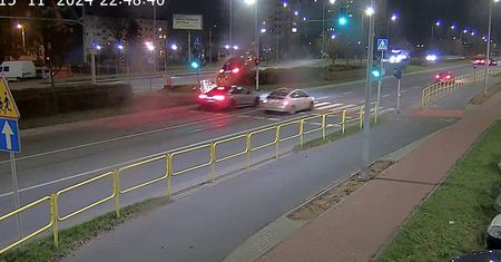 Jest wideo z Płocka. Kolejny "lotnik" na polskich drogach