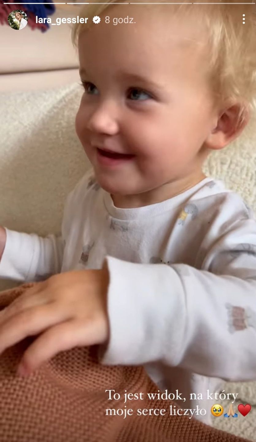 Córeczka Lary Gessler z bratem