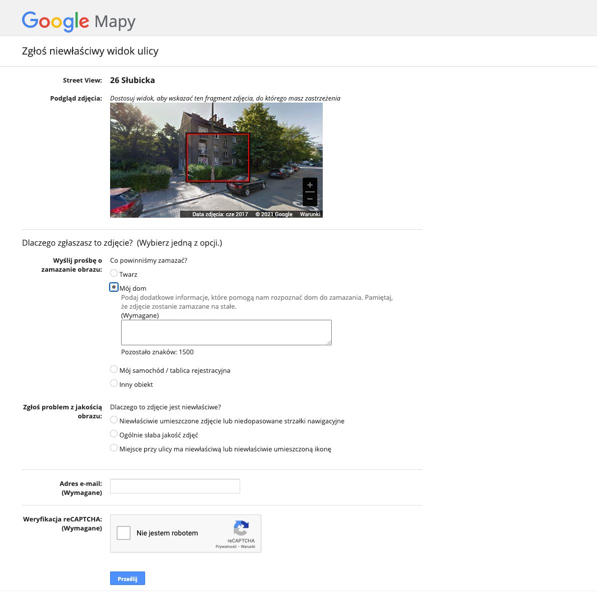 Google Street View pozwoli na zamazanie zdjęć twojego domu 2