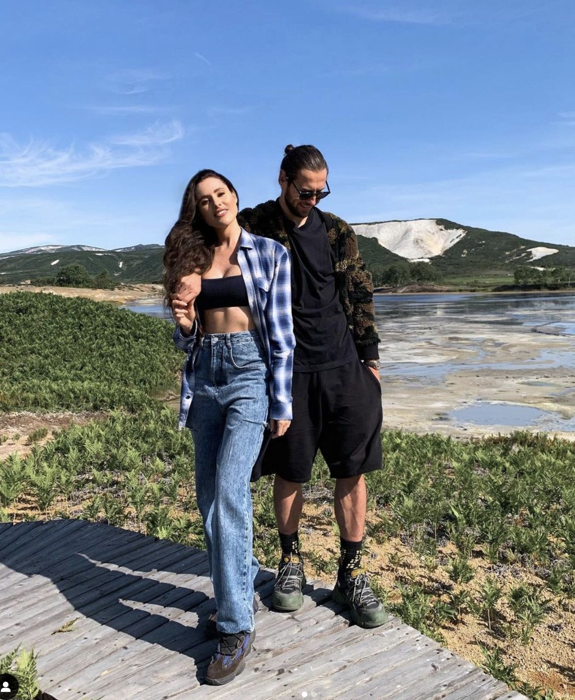 Grzegorz Krychowiak i Celia Jaunat