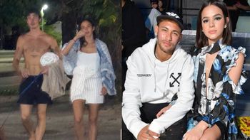 Pozbawiony koszulki Shawn Mendes spaceruje pod osłoną nocy z BYŁĄ DZIEWCZYNĄ Neymara. Ładna z nich para? (ZDJĘCIA)