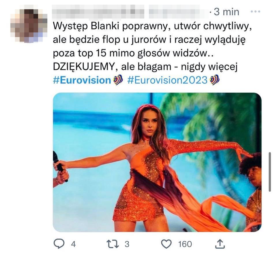 Internauci oceniają występ Blanki