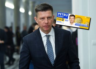 "Europejska waluta, europejskie zarobki". Baner Ryszarda Petru wywołał emocje