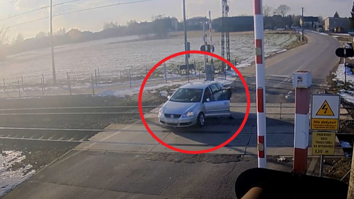 Dramatyczne sceny n aprzejeździe kolejowym