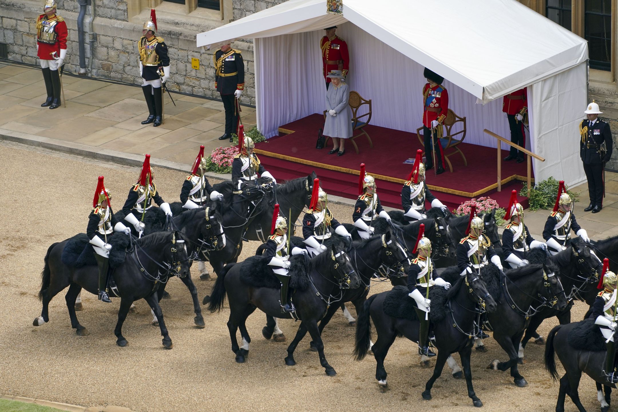 Trooping the colour