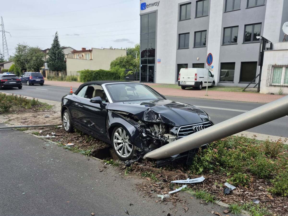 Wypadek na ul. Chopina w Płocku 