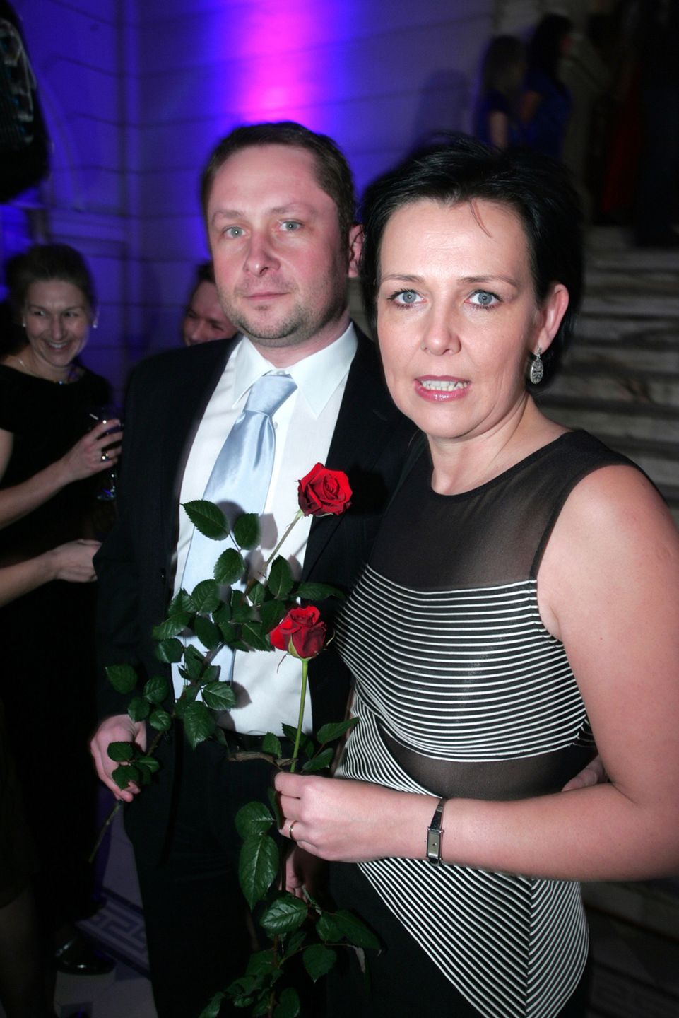 scena z: Kamil Durczok
SK: luty 2006, Bal Dziennikarzy 2006, Kamil Durczok z ¿on¹
fot. Warda/AKPA