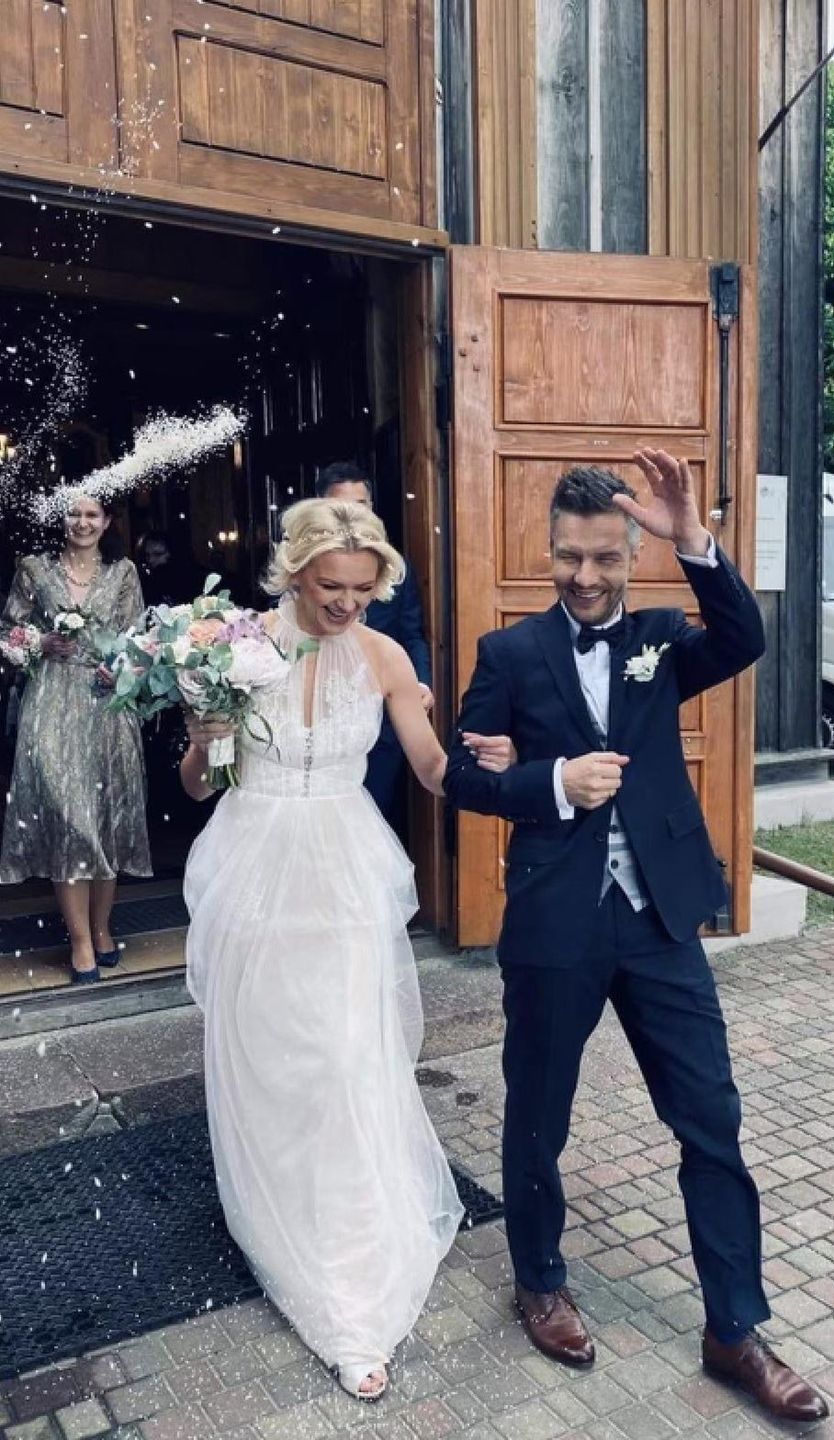 Adam Sztaba i Agnieszka Dranikowska ślub