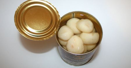 Kasztany wodne w puszce (produkt i płyn)
