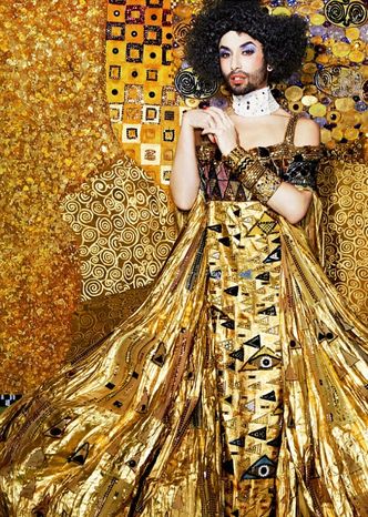 Conchita Wurst jak z obrazu Klimta!