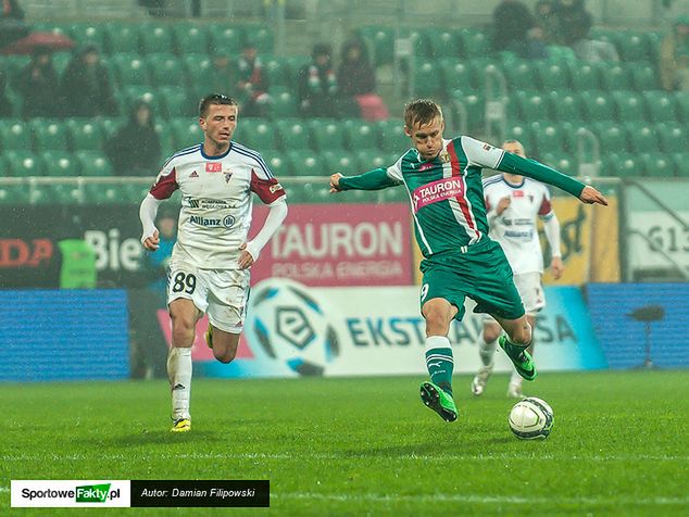 Wojciech Łuczak w meczu ze Śląskiem Wrocław sprawdził się na nowej pozycji