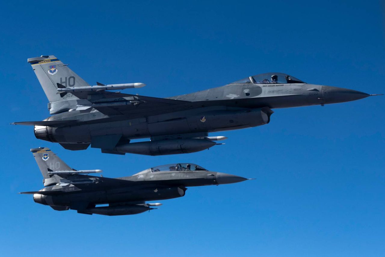 F-16 Jet crashes near US base with hazardous chemical concerns
