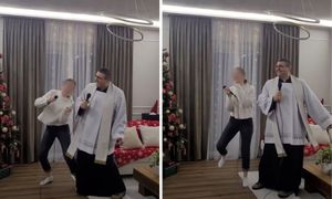 Co za sceny na kolędzie. Niesie się nagranie z księdzem