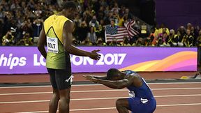 MŚ Londyn 2017: Usain Bolt z brązem, Justin Gatlin oddał hołd legendzie (galeria)